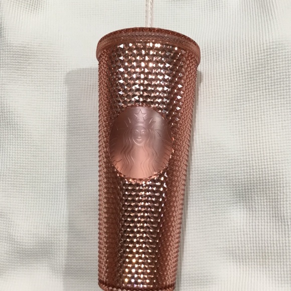 Starbucks Other - NEW STARBUCKS rose gold tumbler 24 oz. RARE